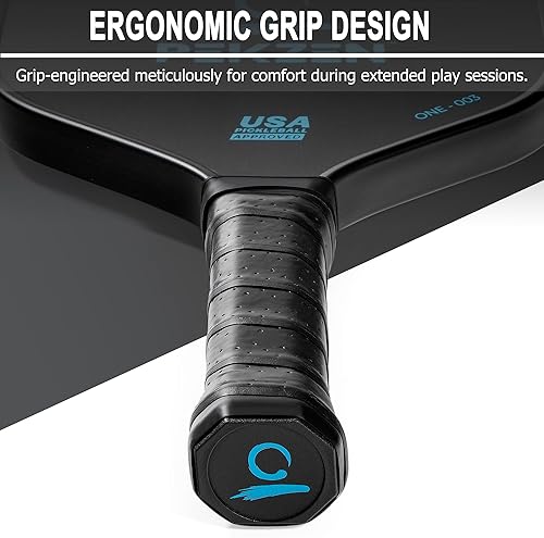 Miniatura 4 de Stock limitado  PEKZEN Pro Japanese T700 paleta de pickleball de fibra de carbono  0.630 in termoformada  Potencia, control y giro excepcional