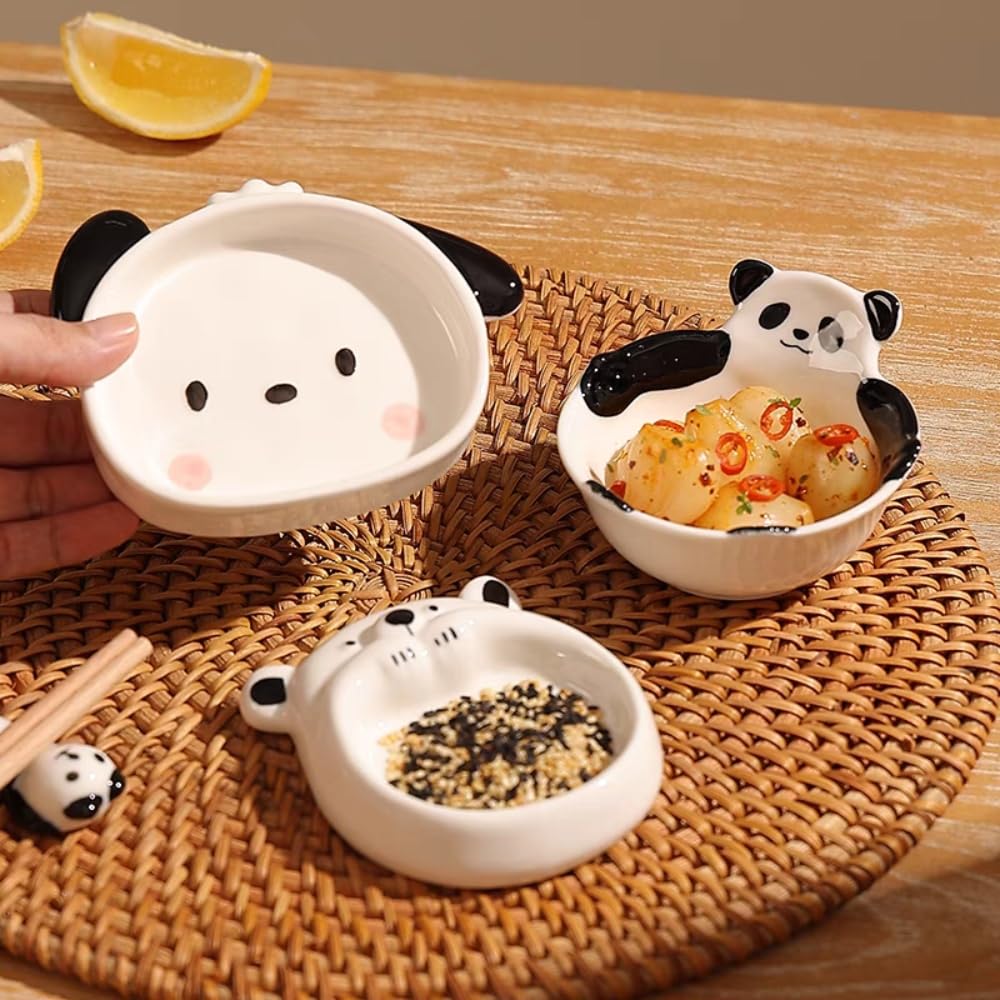 Amazon | 西田(Nishida)小皿3枚セット パンダ 熊猫 Panda 調味料入れ