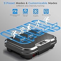 Vista 3 de AoraPulse Vibration Plate Exercise Machine, Vibration Plate for Lymphatic Drainage Weight Loss, 400 Lbs Capacity Full Body Workout Vibrate Fitness
