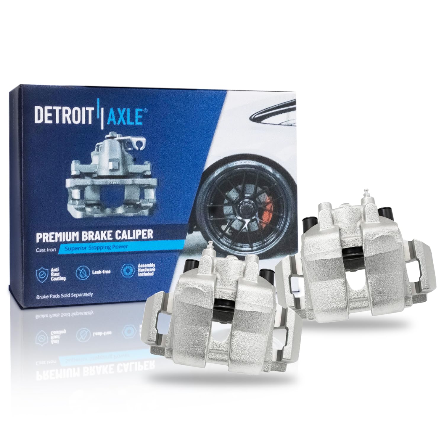 Detroit Axle - Front 2pc Brake Calipers for 2005-2009 Ford Escape
