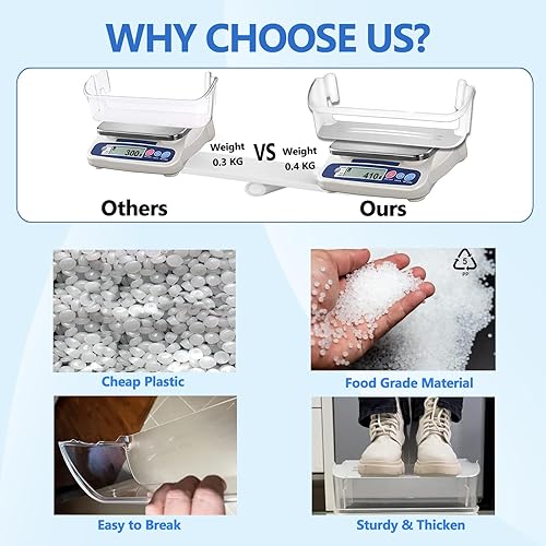 Miniatura 3 de UPGRADE 240323002 - Pieza de repuesto para estante de puerta de refrigerador, compatible con Frigidaire FGHS2631PF4A, FGHS2655PF5A, FGHS2655PF4,