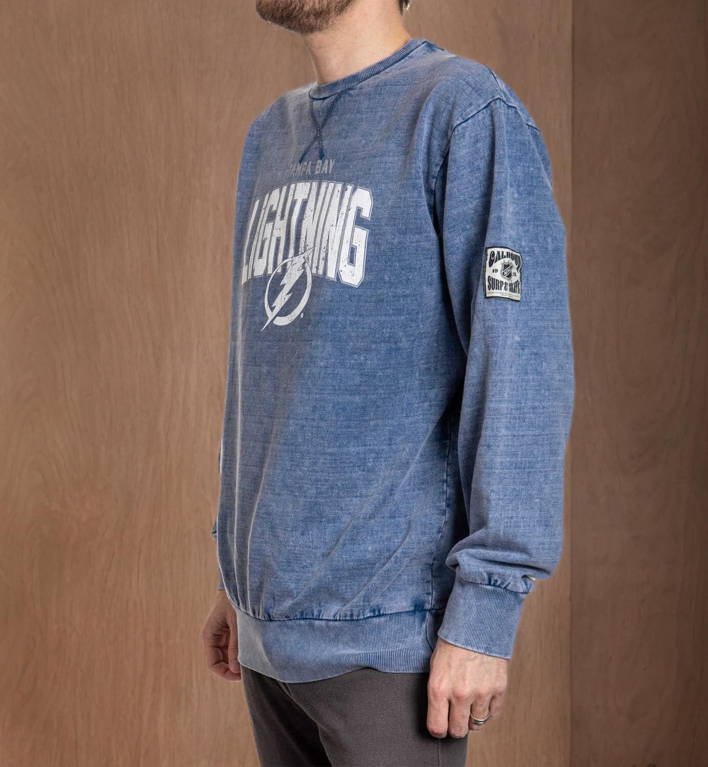 Calhoun NHL Surf & Skate Unisex Retro Style Ultra-Soft Crewneck Sweatshirt