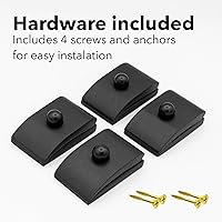 Vista 2 de 4 ganchos grandes para tapiz, perchas de madera para exhibición en la pared, colgador de alfombra para colgar en la pared, soporte de abrazaderas