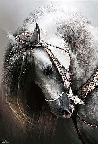 Rompecabezas de caballo español de pura sangre de 1000 piezas para adultos, rompecabezas de paisaje, estilo de arte de arte, regalo de bricolaje,