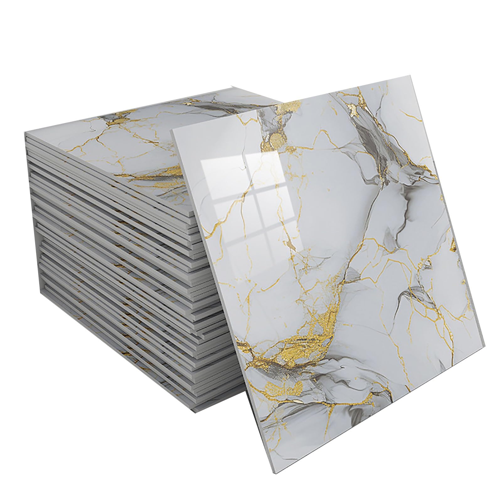 Ceiling Tiles, Ceiling Cladding, Self-Adhesive PVC Ceiling Panels, Peel-and-Stick Ceiling Tiles, Waterproof, Easy to Clean, Stick-on, Lightweight, for Home and Office Decoration(E,20 Tiles)