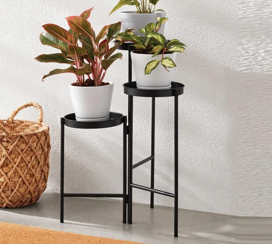 OPAXA LIVING – Black 3 Tier Plant Stand Black Metal Stand Home Garden Office Decor in/Outdoor Decorative Stylish Modern Design (B0CZTMJNL7) Amazon Price History, Amazon Price Tracker