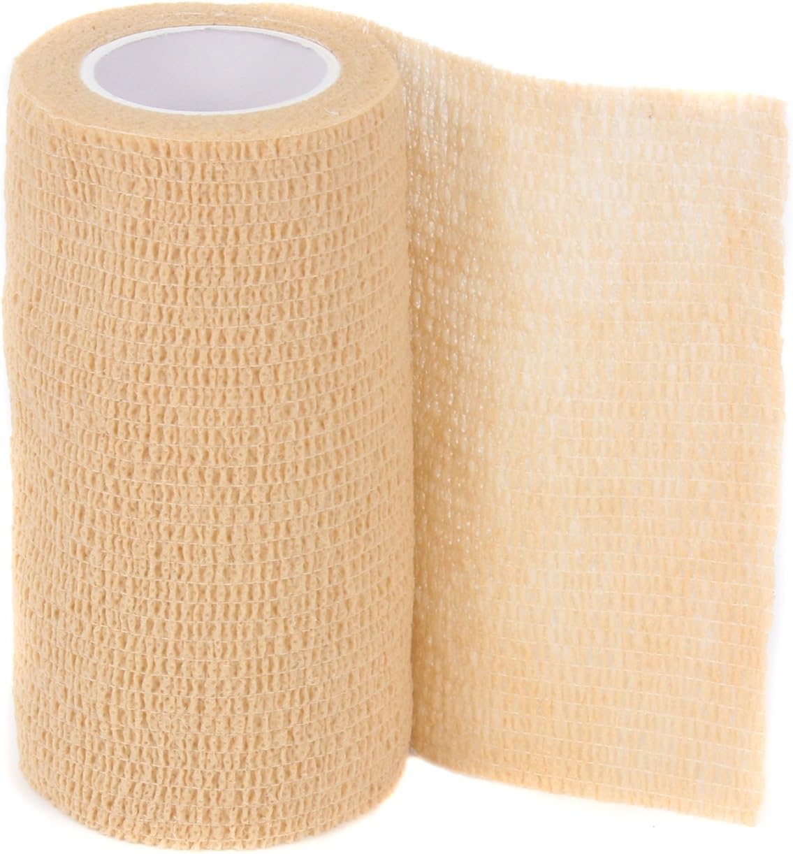 Ever Ready First Aid Self Adherent Cohesive Bandages 4" x 5 Yards - 12 Count, Tan - Image 6