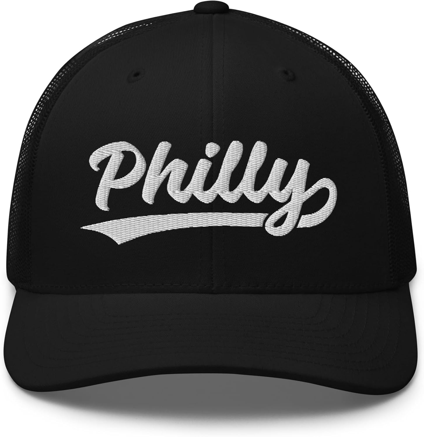 Vintage Philly Baseball Script Mesh Retro Philadelphia Trucker Hat Cap