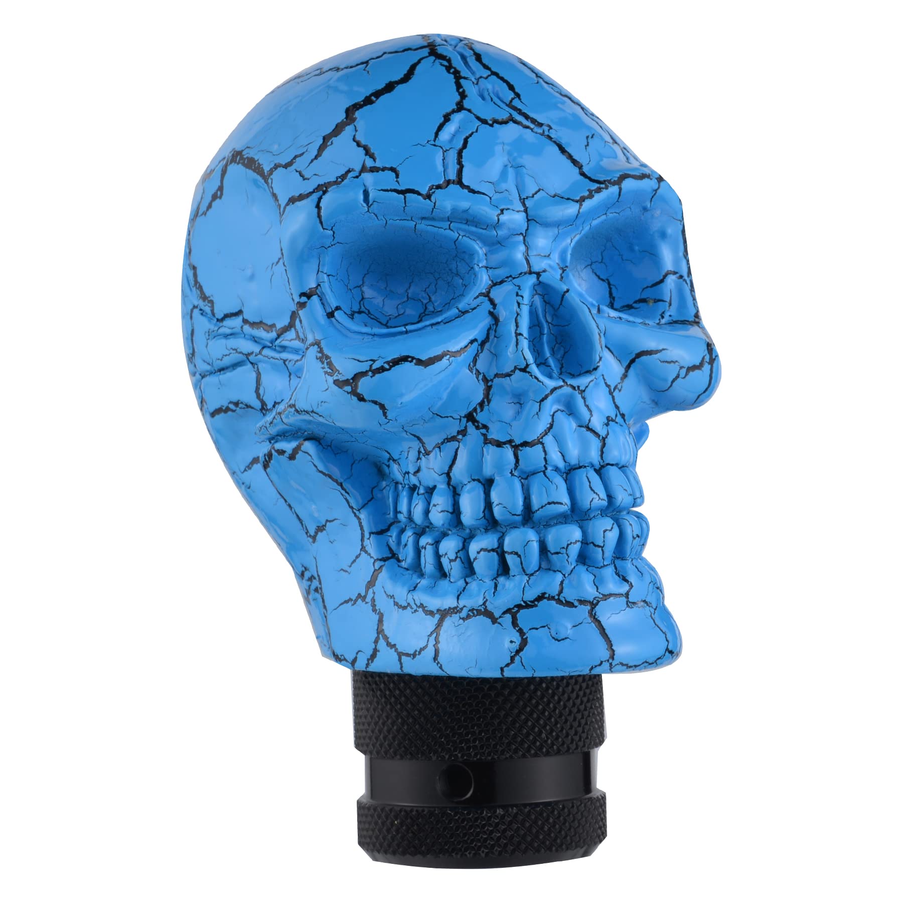Padaodao Skull Gear Shift Knob Racing Stick Grip Shifter Lever Handle Fit Most Manual Automatic Vehicles Car, Blue
