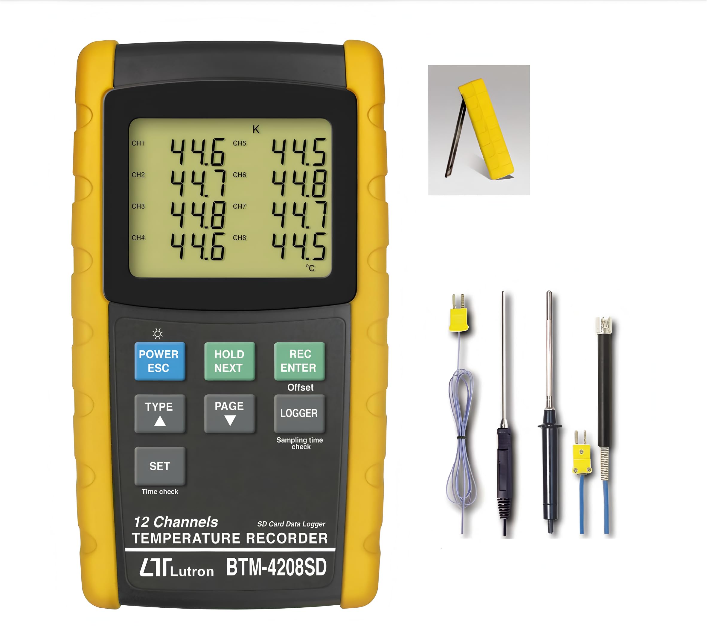 i-POOK 12 channels Temp. RECORDER BTM-4208SD accurate and reliable temperature measurements with real-time data logging Multi-Channel Temperature Recorder with data logging made in Taiwan