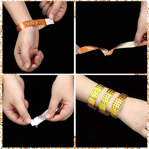 Vista 36 de Teling Paquete de 500 pulseras de plástico VIP para fiestas para eventos, pulseras personalizadas VIP, pulseras de plástico a prueba de desgarros