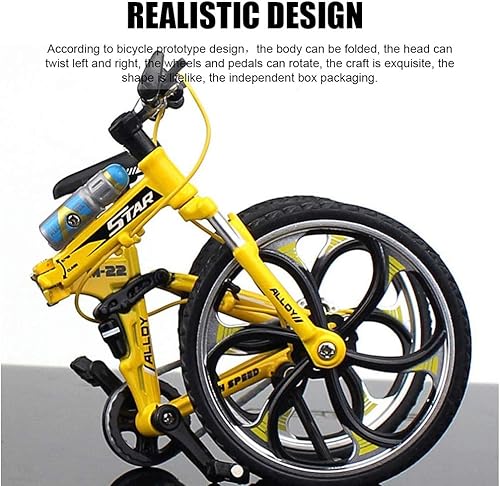Miniatura 8 de Lynkaye 1 mini bicicleta de montaña con dedo de aleación de zinc, dedo de montaña, mini bicicleta modelo de bicicleta, juguete para niños,