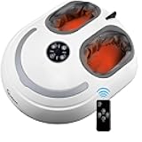 Foot Massager with Heat Shiatsu Foot Massager with Remote Deep Relief for Tired Muscles Electric Feet Massage Machine for Home and Office Gifts for Mom Dad White