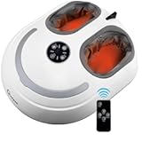 Foot Massager with Heat Shiatsu Foot Massager with Remote Deep Relief for Tired Muscles Electric Feet Massage Machine for Home and Office Gifts for Mom Dad White