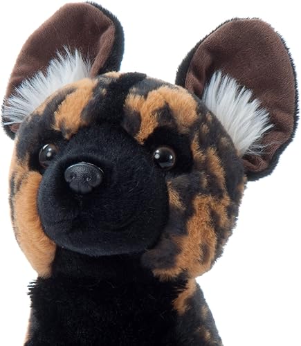 Miniatura 7 de The Petting Zoo Animal de peluche de perro salvaje africano, regalos para niños, animales del zoológico Wild Onez, juguete de peluche de perro