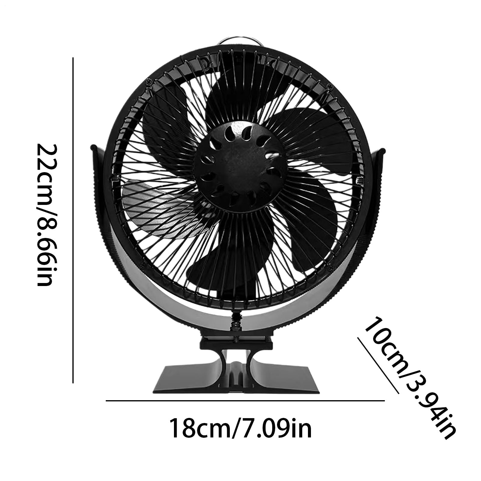 Ventilatore Termico per Stufa a Legna E Forniture Per La Casa | Ventola per stufe a legna con rotazione 360 gradi alimentata dal calore Utilizzabile In Appartamento, Dormitorio,