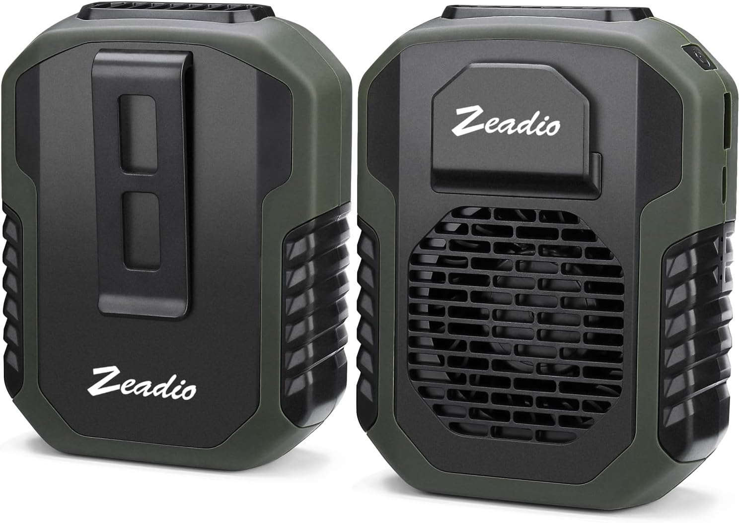 zeadio Waist Clip Fan, 3 Speeds Operated Wearable Necklace Fan for Hot