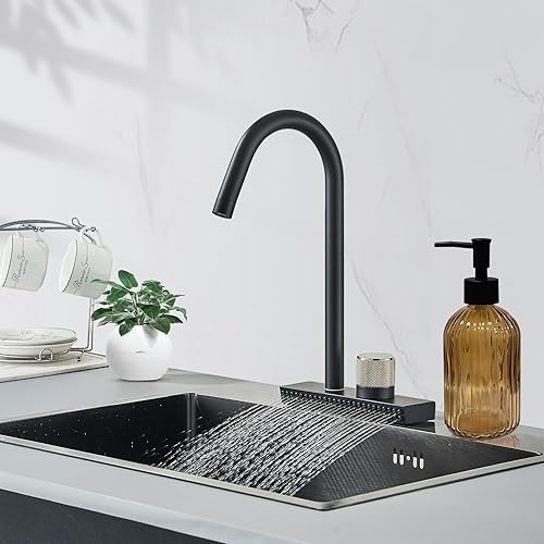 Miniatura 7 de Dispensador de jabón de vidrio con bomba negra de 14 onzas, dispensador de loción para platos de mano con bomba de plástico, para cocina, baño