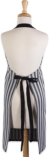 Miniatura 2 de DII Delantal de cocina de algodón ajustable para hombres y mujeres, con bolsillos y lazos extralargos, 32 x 28 pulgadas, duradero y cómodo, perfecto