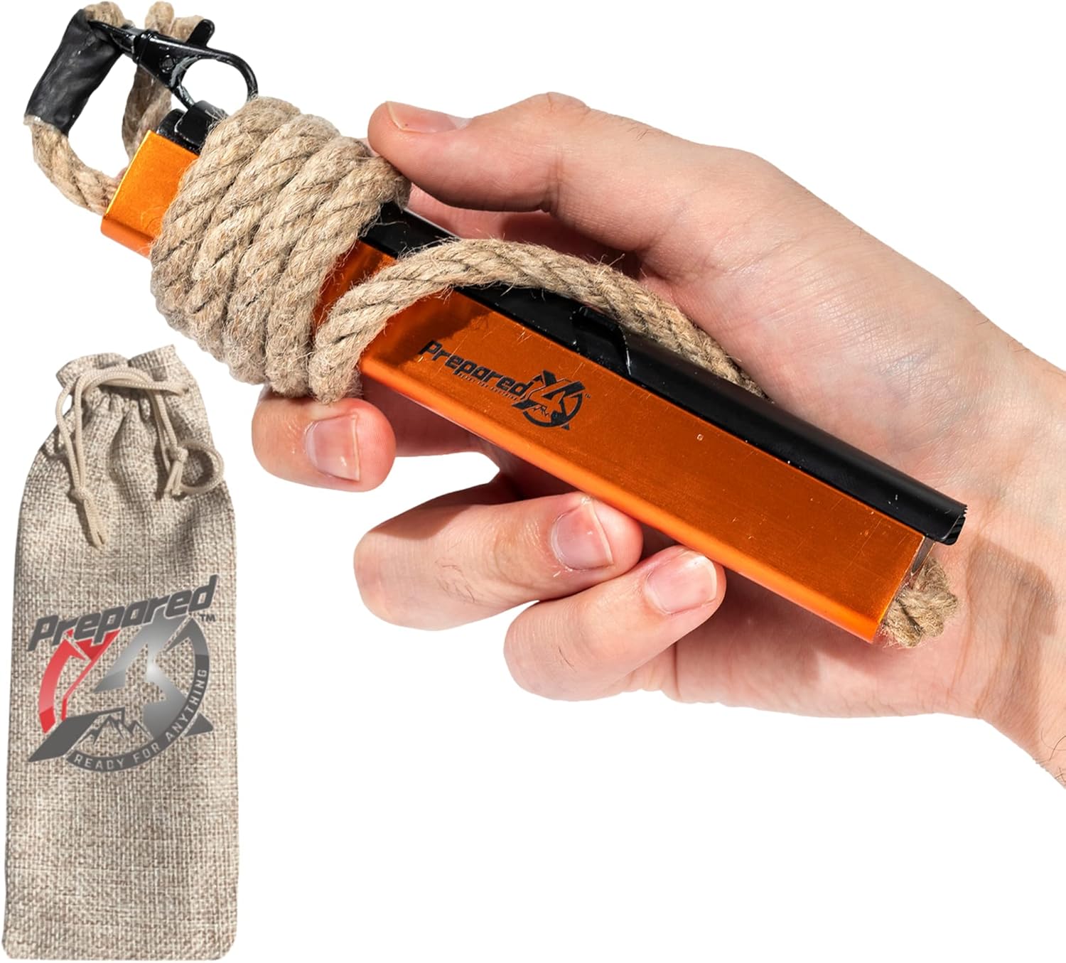 PREPARED4X Fire Starter Survival Tool – Ultimate All in One Ferro Rod, Flint and Steel, Waterproof 36