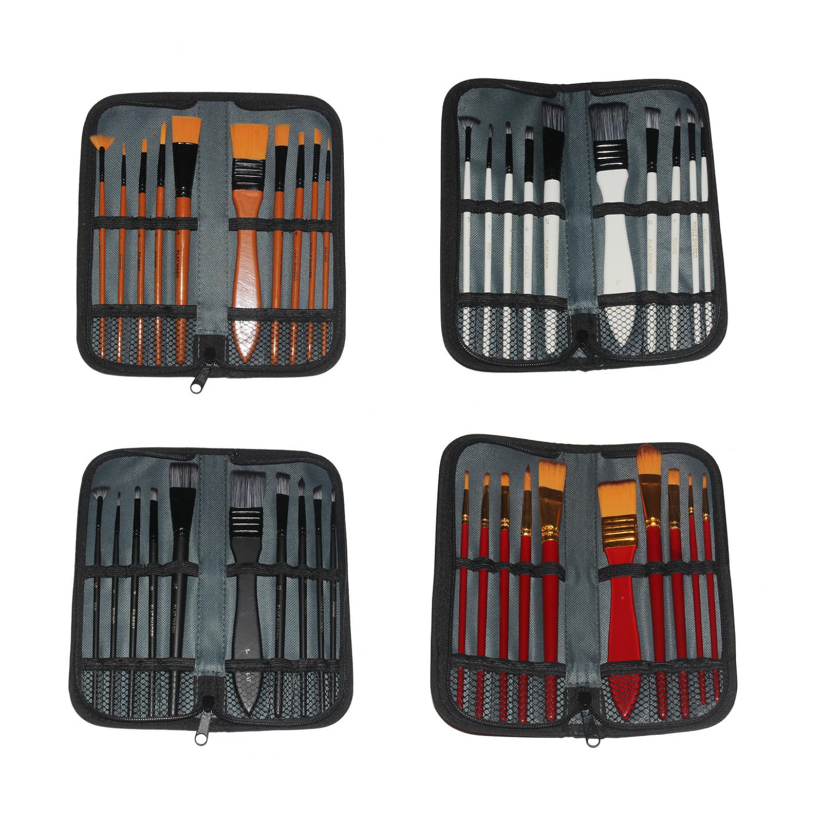 Pinselhalter Set 5-tlg - Aufbewahrung Für Aquarell, Öl Und Acryl Pinsel