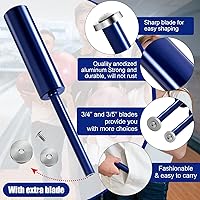 Vista 3 de Hungdao Kit de herramientas de extracción de cinta de entrenamiento de bola de bolos, 3 piezas, con cuchilla de repuesto, cuchillo biselado