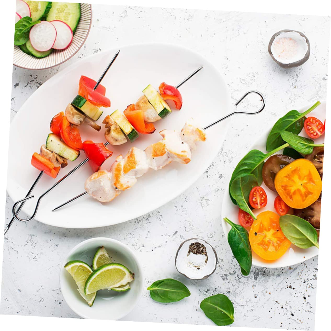 6pezzi Accessori Per Friggitrice Ad Aria Teglia Per Pizza Vassoio e Piastra Per Cottura Utensili Da Cucina Non Stick Per Cake e Biscotti Compatibile Con Friggitrici Ad Aria