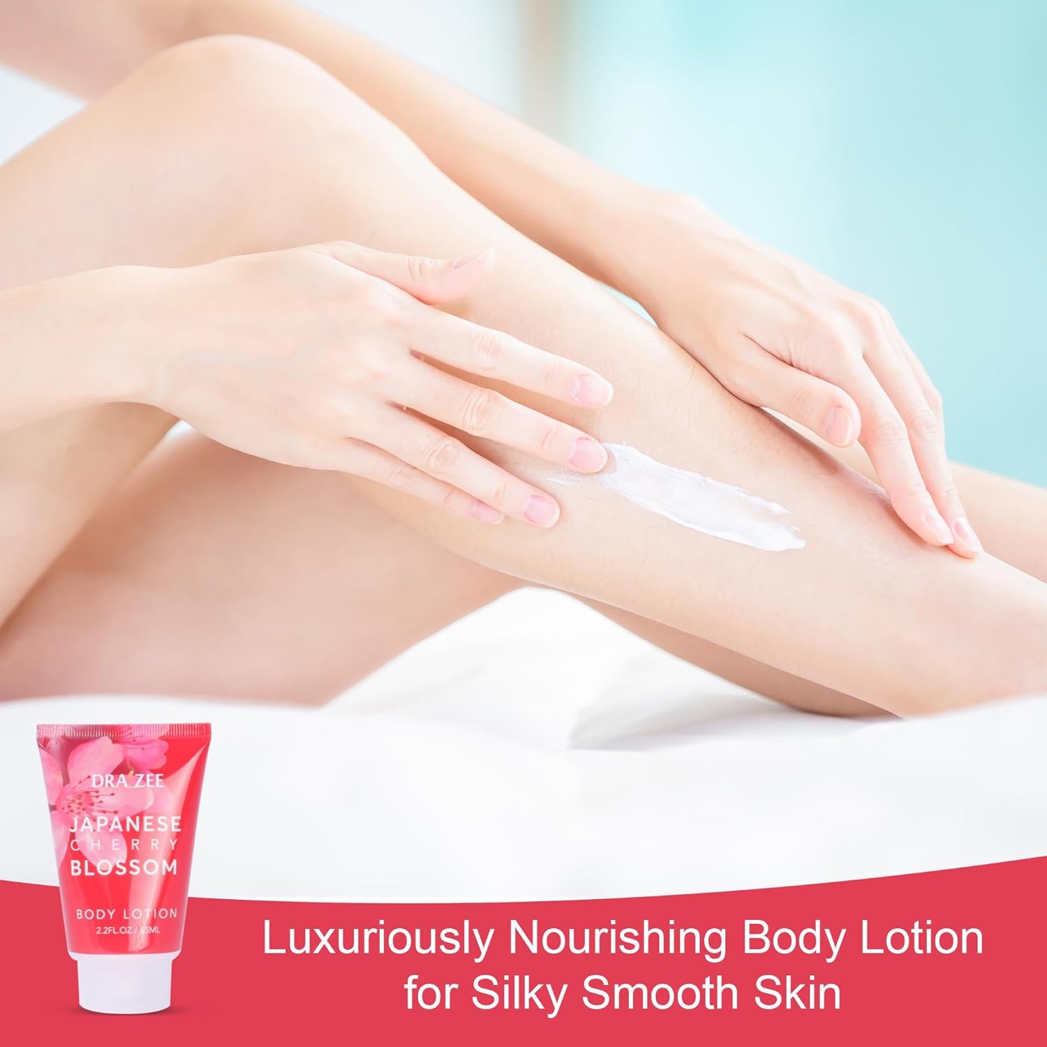 Valentine’s Day Gifts for Women – 8 Pc Spa Gift Baskets for Women, Cherry Blossom Scented Heel Shoe Spa Basket, Elegant Bath Set, Romantic Spa Gift by Draizee - Image 7