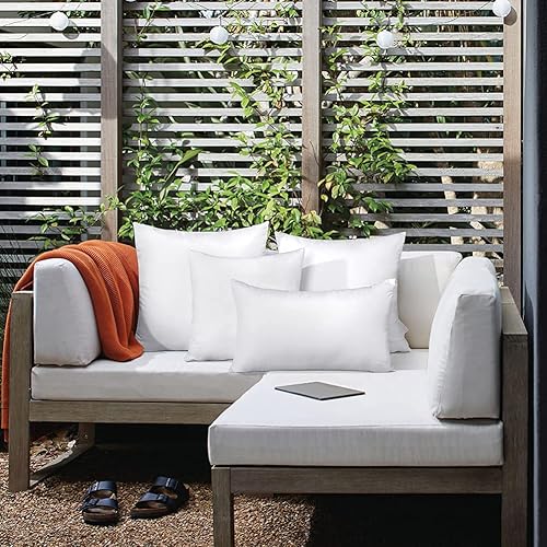 Miniatura 4 de OTOSTAR Insertos de almohada rectangulares de 16 x 24 pulgadas, impermeables, para exteriores, para muebles de patio, cama, sofá, almohadas