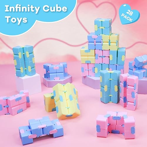 Miniatura 4 de Caja de corazón llena Paquete de 24 tarjetas de San Valentín para niños, aula, escuela, con rompecabezas de metal, juguetes de rompecabezas de San