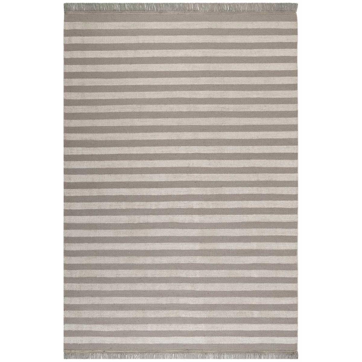 Carpets & Co. Noble Stripes Tapis de Marque Moderne, Chanvre/Laine Vierge., Naturel, 230 x 160 x 0.5 cm