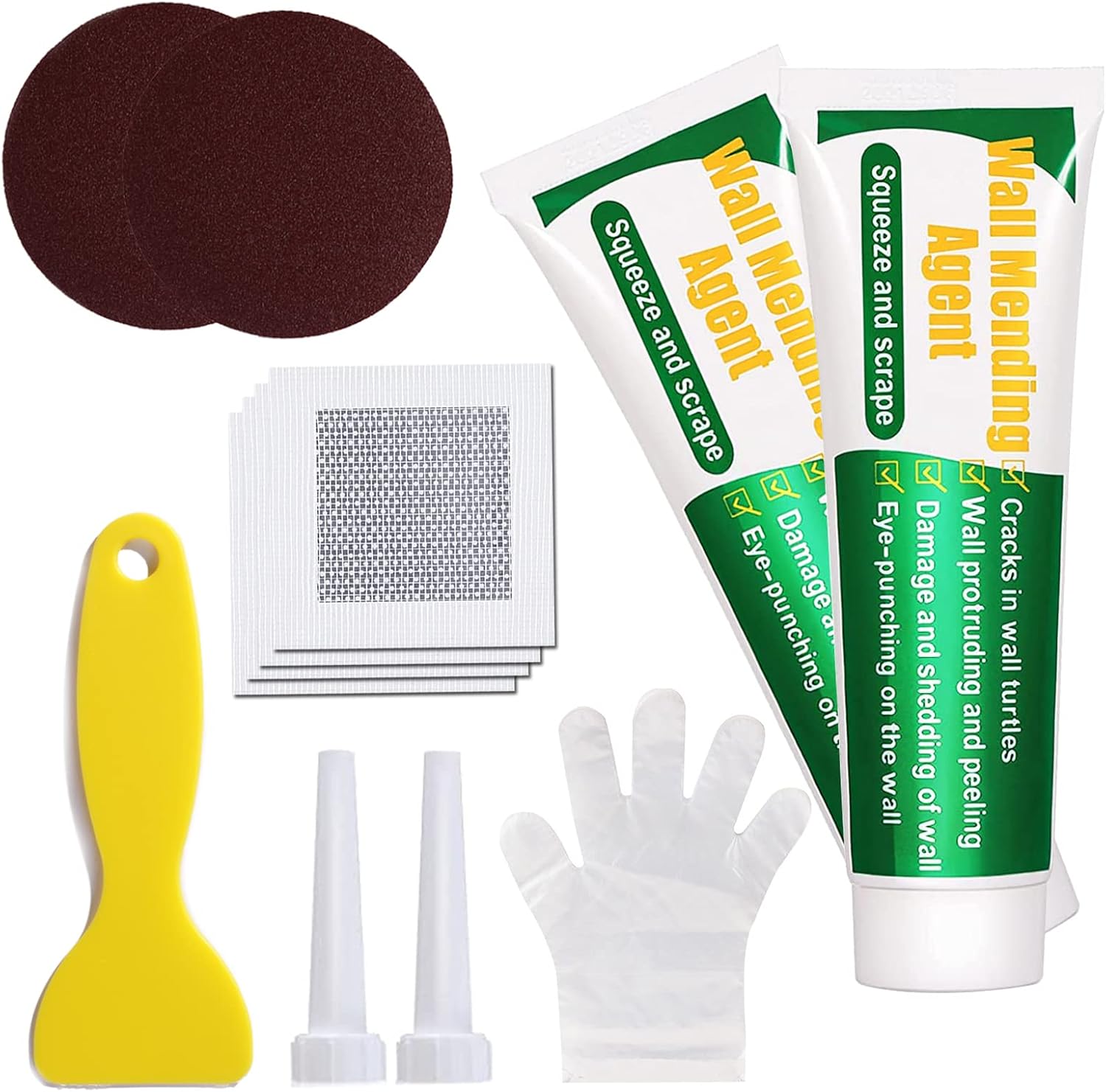GAXmi Wall Patches Spackle Set Drywall Repair Kit with Putty 2" Patch
