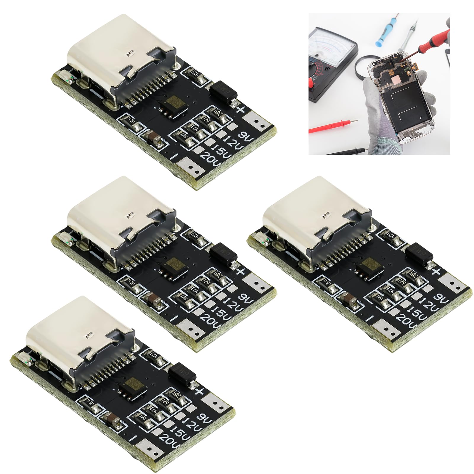 PD/QC/AFC Decoy Board — 10 Stück, Typ-C Schnelllade-Trigger-Modul Für 9V/12V/15V/20V