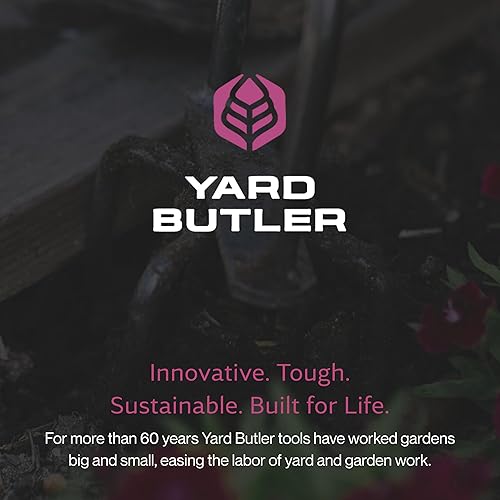 Vista 7 de Yard Butler ILTB-1 - Paquete de herramientas esenciales para cama elevada, cultivador manual de mango largo y cultivador de jardín giratorio, juego