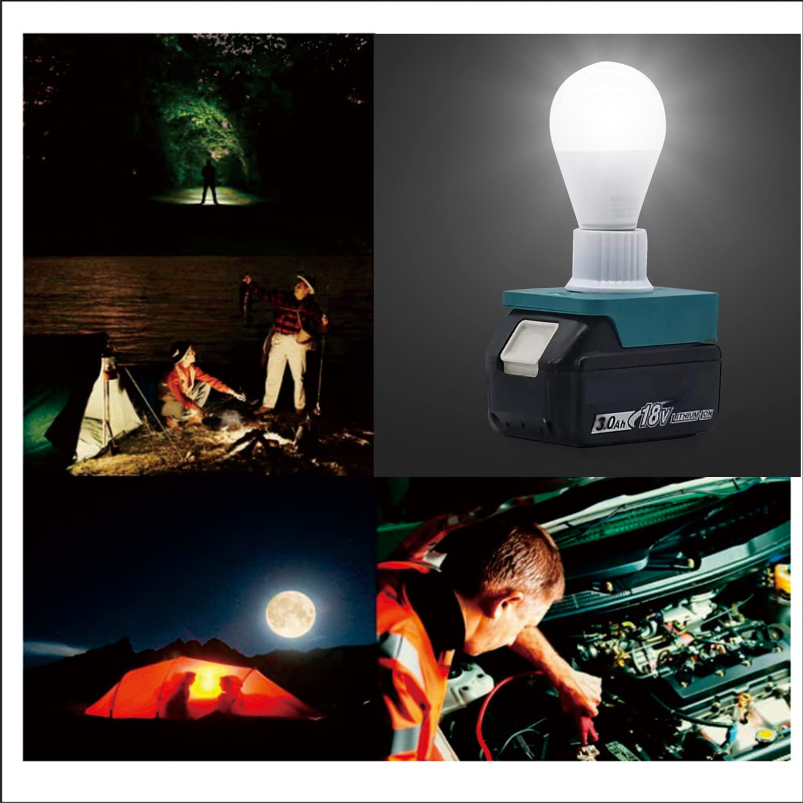 強度あり ライト L型ステー 強度あり 300W マキタ 18V マキタ 18V ライト 充電式ワークライト コードレス作業灯 LED