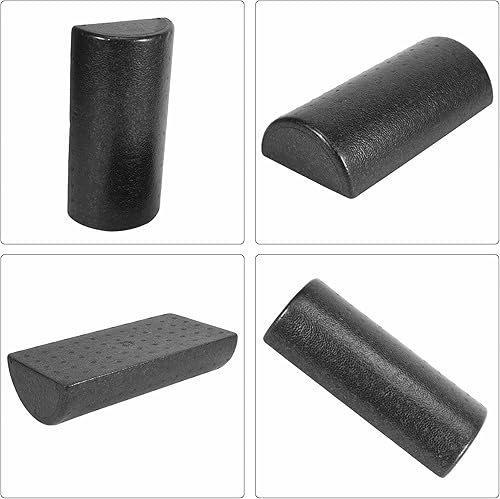 Miniatura 3 de Rodillo de espuma medio redondo de 11.8 in para yoga, pilates, deporte, fitness, equipos, equilibrio, bloques de yoga