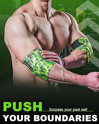 Miniatura 2 de MANUEKLEAR - Codera de prensa de banco para levantamiento de pesas para hombres y mujeres, coderas de nailon de 40 pulgadas para levantamiento