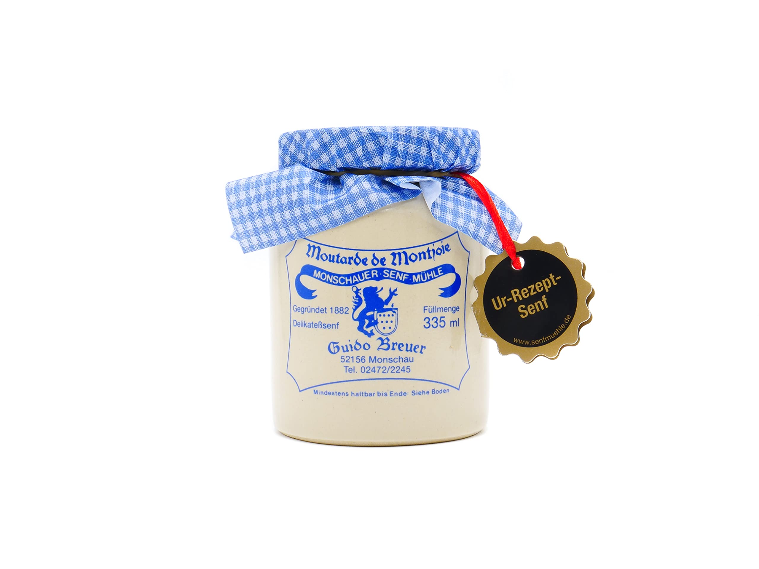 Ur Rezept - Historische Senfmühle Monschau - Moutarde de Montjoie - 335 ml im Steintopf