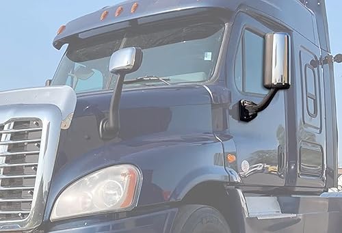 Miniatura 3 de Kozak Juego de espejos laterales de puerta con calefacción cromada de repuesto (lado izquierdo del conductor y derecho del pasajero) para