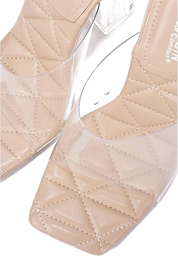 Miniatura 3 de Pensy - Tacones altos con punta cuadrada transparente (Pensy)