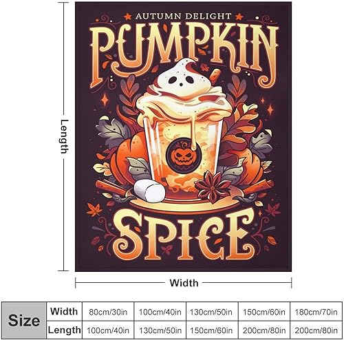 Miniatura 2 de tbysgaq Manta de Halloween divertida de fantasma, bonita calabaza, manta de franela ligera y acogedora para dormitorio, sala de estar, sofá, cama,