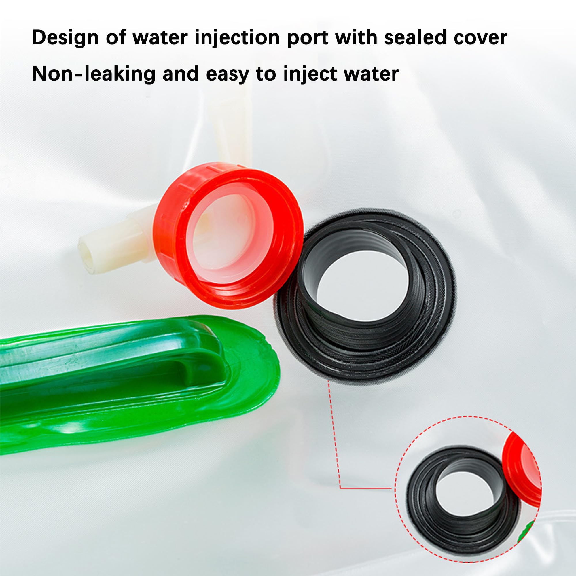 duoyif Sac d'eau Pliable pour Camping, Réservoir d'eau Flexible avec poignée et Robinet, Bidon Eau Pliable pour la randonnée, Le Camping, Le Pique-Nique, Les Voyages, Le Barbecue 1pièce