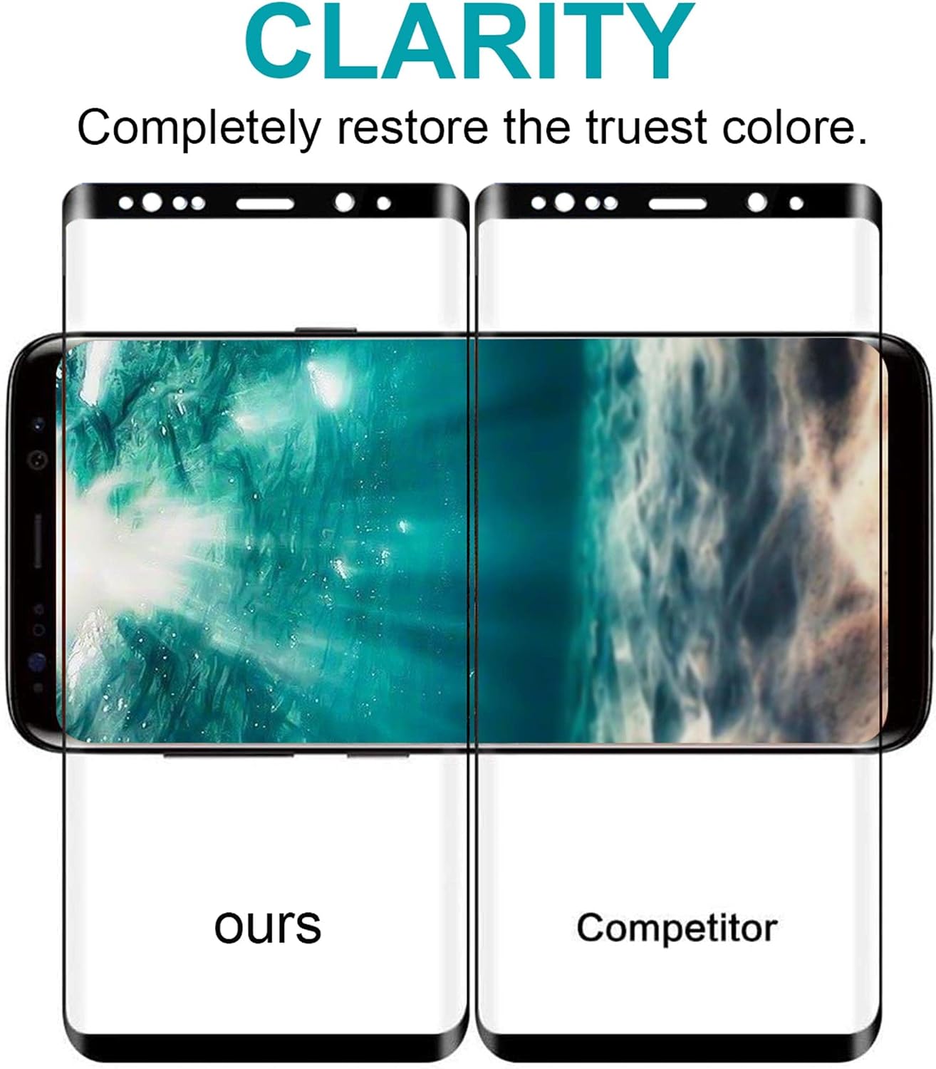 Arshek Galaxy S9 Plus Screen Protector, (2-Pack) Tempered Glass Screen Protector [Force Resistant up to 11 pounds] [Full Screen Coverage] [Case Friendly] for Samsung S9 Plus(6. 2 inch )