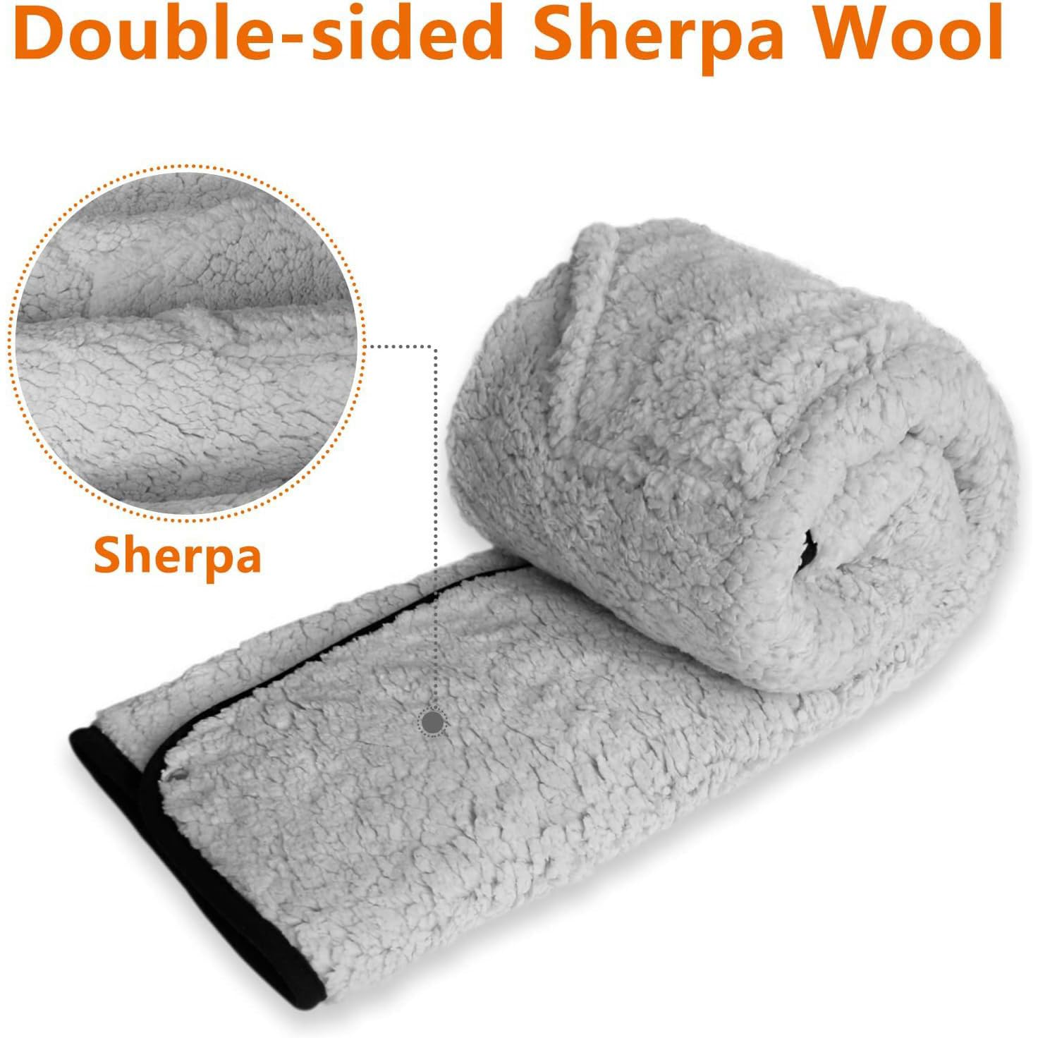 Manta térmica portátil de viaje, acogedora manta de forro polar para silla de ruedas, chal para exteriores, para rodillas, espalda y hombros, perfecta para el calor del invierno