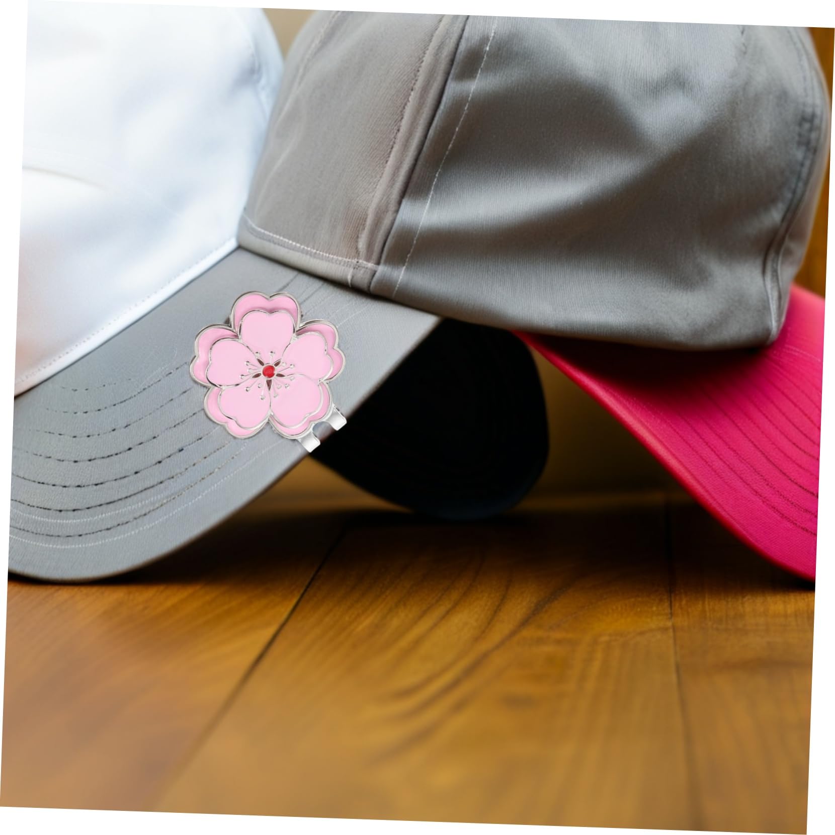 Yardwe 2 Pièces Clip pour Marque-Balle de Golf - Porte-Marque-Balle pour Casquette - Accessoires de Golf