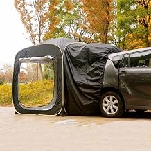 Tailgate Awning Car Tent Automatic Large Space Rear Extension SUV Tent Car Rear Tent for Camping Waterproof Free to Build Portable Van Boot Cover