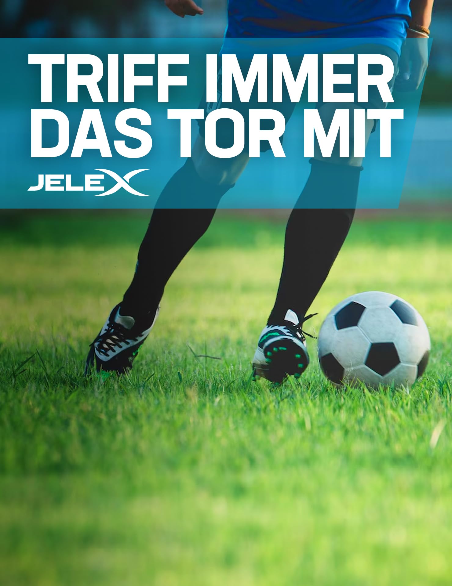 JELEX Defender Freistoß-Trainingsdummy 5er-Set, 182 cm hoch, frei stehend, einzeln stellbar, robust und standfest, Sportausrüstung für Fußball, Football