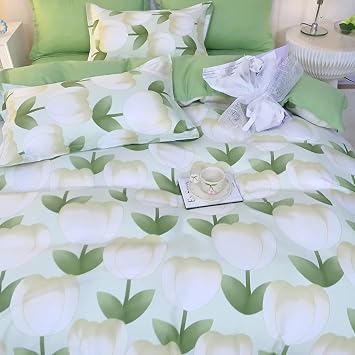 4pcs Duvet Cover Set Striped Comfort Duvet Cover Queen Set with Zipper Closure Soft Microfiber Bedding Set Include a Duvet Cover, a Sheet, 2 Pillow Shams,Black,Twin