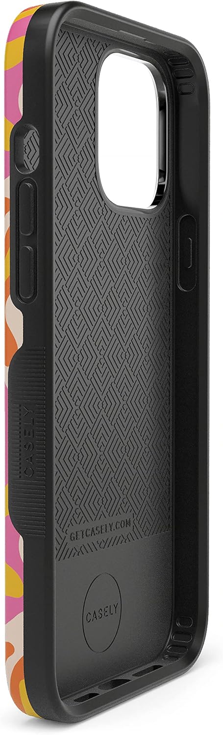 Casely iPhone 13 Pro Max Case | Tropical Color Splash | Abstract Retro | Bold Protective Design | Compatible with MagSafe