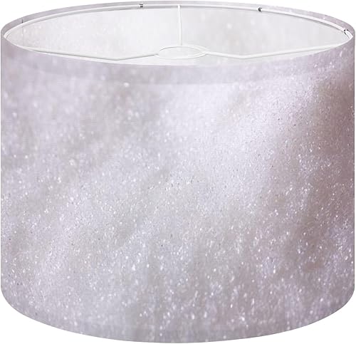 Miniatura 15 de Lamp Shades Set of 2 Bubble Holographic Neon Pearl Hail Glass Beads Pebbles Frost Drum lampshades for Floor Lamps Table Lamps Pendant Light 11"x8.9"